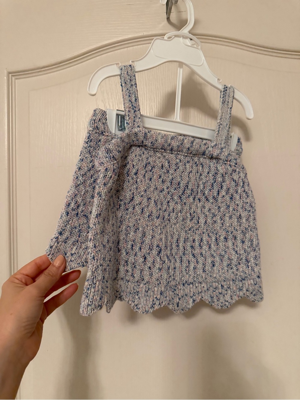 Design History Pastel Speckled Knit Dress in Blue and Pink Flecks